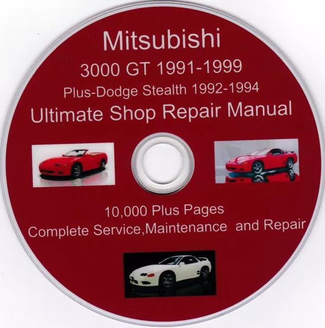 Mitsubishi 3000 GT  1991-1999 Ultimate Manual Collection  With FBT Extras !