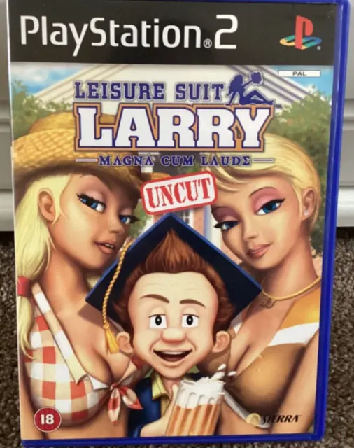 Leisure Suit Larry Magna Cum Laude Sony PlayStation 2 PS2 game with manual VGC