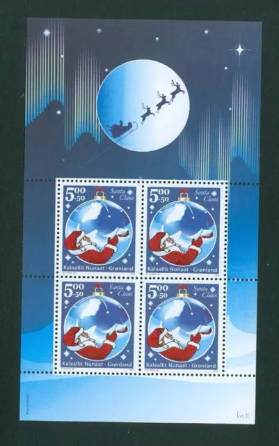 Greenland. 2003 Souvenir Sheet MNH. Christmas Stamps. Father Christmas. Sc#B28a