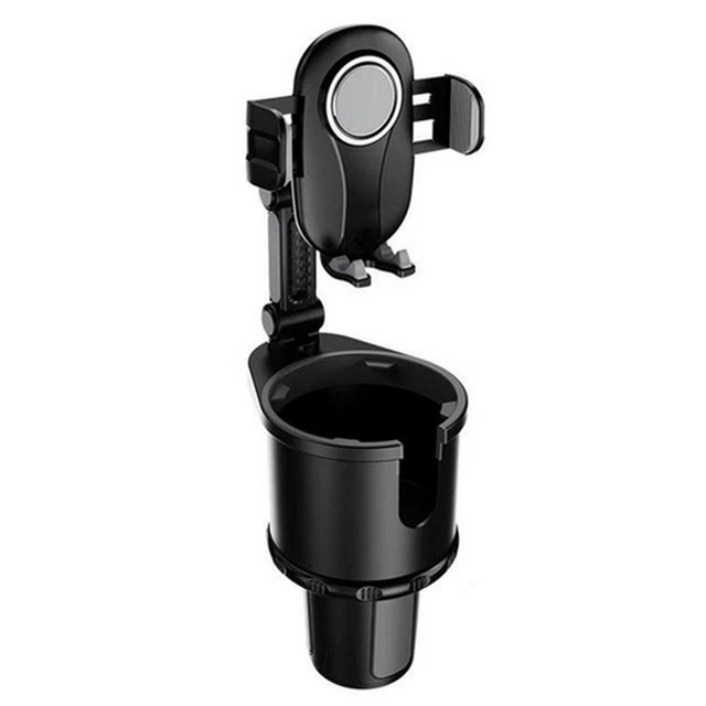 Car Cell Phone Holder Multifunction Drink Cup Mount Stand 360° Swivel Adjustable