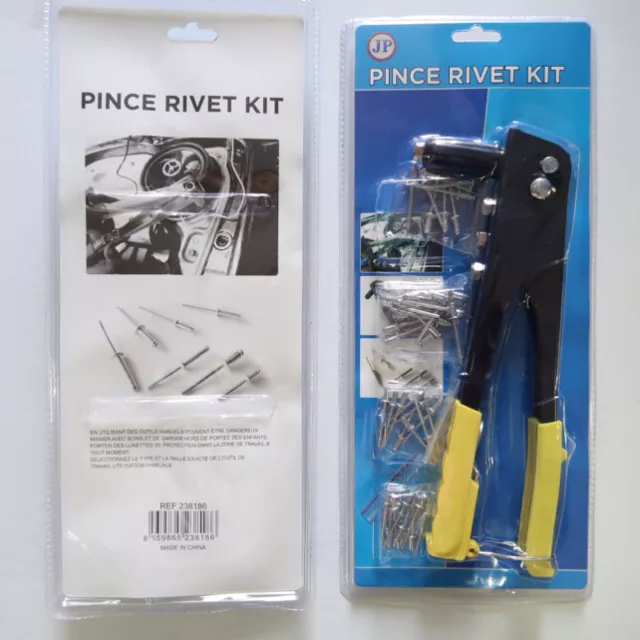 PINCE À RIVETER + 50 rivets - NEUVE - Riveteuse Sertir, Kit de Rivet,  bricolage EUR 12,99 - PicClick FR