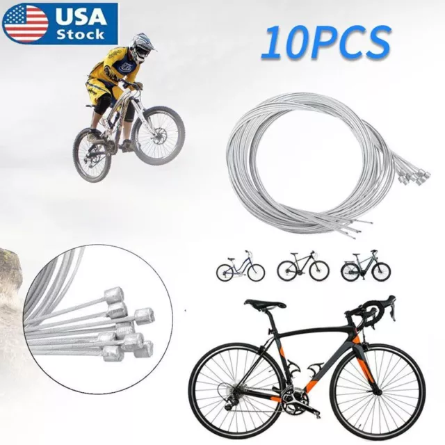 10 Bicycle Shift Cable Shifter Derailleur Gear Stainless Steel Inner Cable Wire