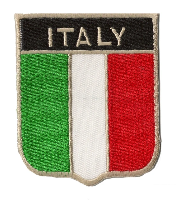 Patch écusson Thermocollant - Drapeau Coeur Italie / Val D'Aoste
