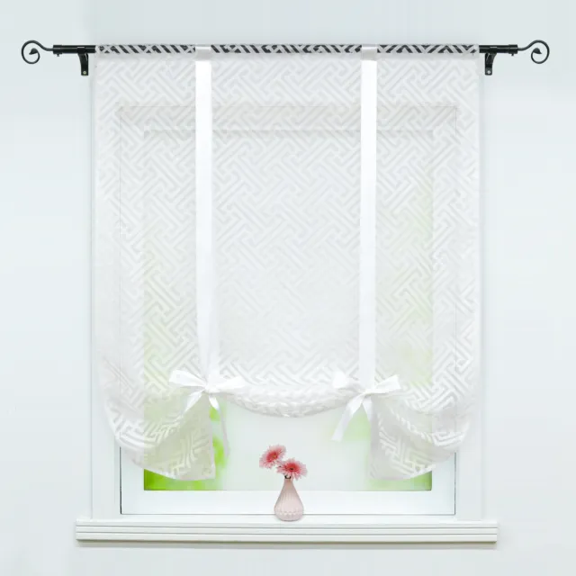 Cortina de raffrollo con túnel cortina de ventana cocina cortina de raff cortina moderna casa de campo