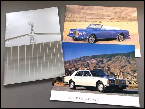 1986 1987 Rolls Royce 34-page Sales Brochure Catalog - Corniche Silver Spirit