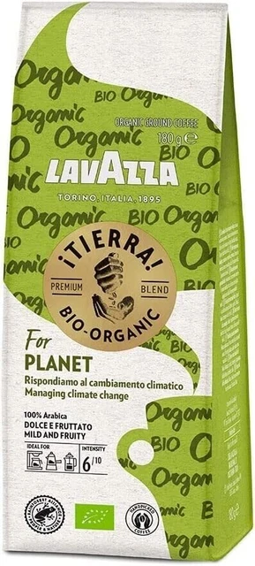 Lavazza Organic Ground Coffee Blend Tierra Bio-Organic 180G