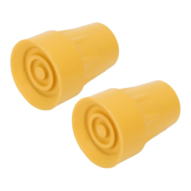2Pcs Crutch Tips Sostituzione Latex Heavy Duty Non Slip Flat Per Canes Walk