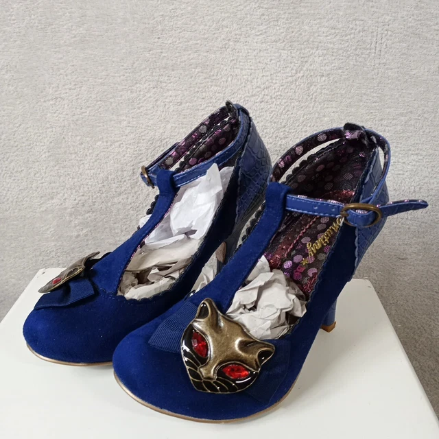 IRREGULAR CHOICE SHOES Heels Simba Miaow Cat Blue 36 3 3.5 Rare Discontinued 27.98 PicClick UK