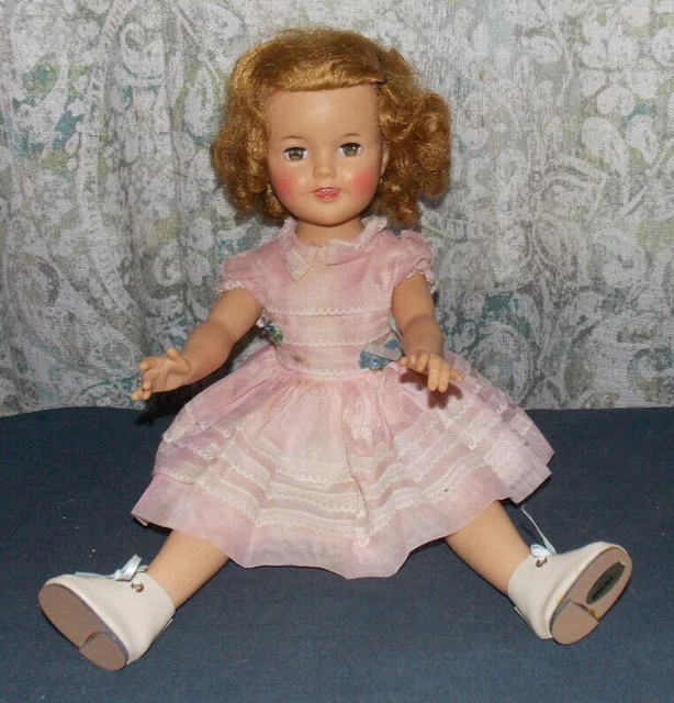 Sweet Vintage Ideal Shirley Temple St-17-1 Doll! Vtg Red Coat/Vintage Dress/17"