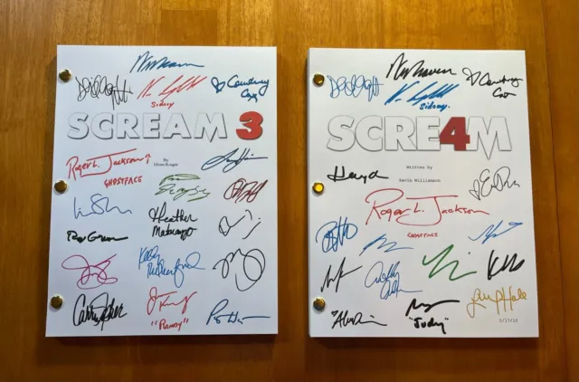 Scream 1-6 Script Bundle- Signed- Autograph Reprints- 6 Scripts!- Ghost Face 3