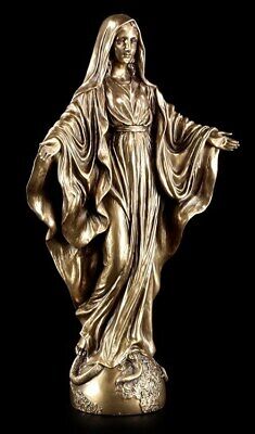Autel Dreiflügliger Âge la Madone Figurine Autel Tryptique Maria de Saint Antique 
