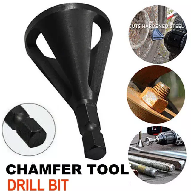 Deburring External Chamfer Tool Remove Tools for Drill Bit bolts and tight Chuck