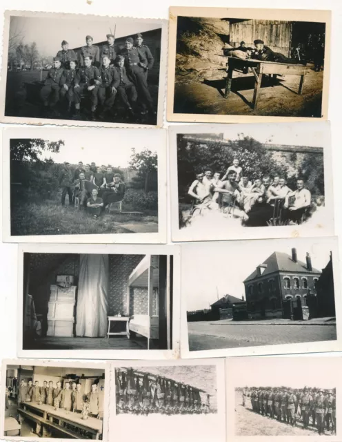 Nr.25960 9 Fotos 2 Wk Deutsche Wehrmacht Vormarsch Frankreich Belgien 1941