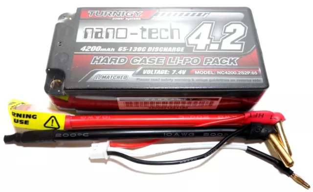 Turnigy Nano-Tech 4200mAh 2s 7.4v 60C - 130C Hardcase Shorty Short Racing LiPo