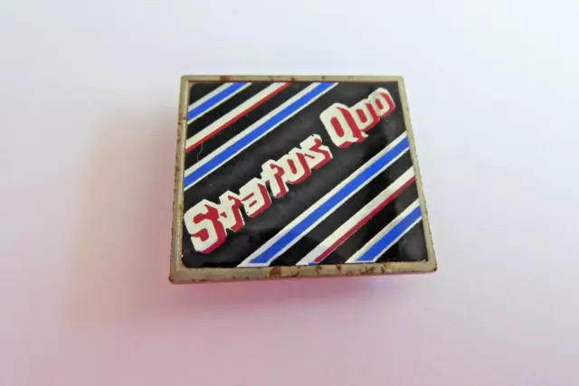 Vintage Status Quo Metal Badge