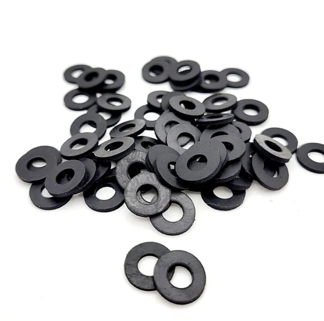1/4" ID Rubber Flat Washers 1/2" OD  1/16" Thick Gasket Spacer 1/4 x 1/2 x 1/16