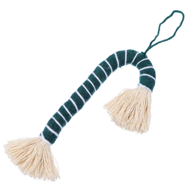 Bastone di zucchero tessuto decorazione albero di Natale articoli per feste dolcezza