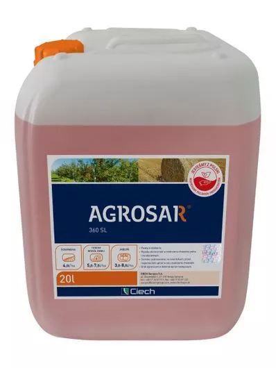 Désherbant Agrosar 360SL 20L Pelouse Jardin Mauvaise Herbe Concentré Glifosat