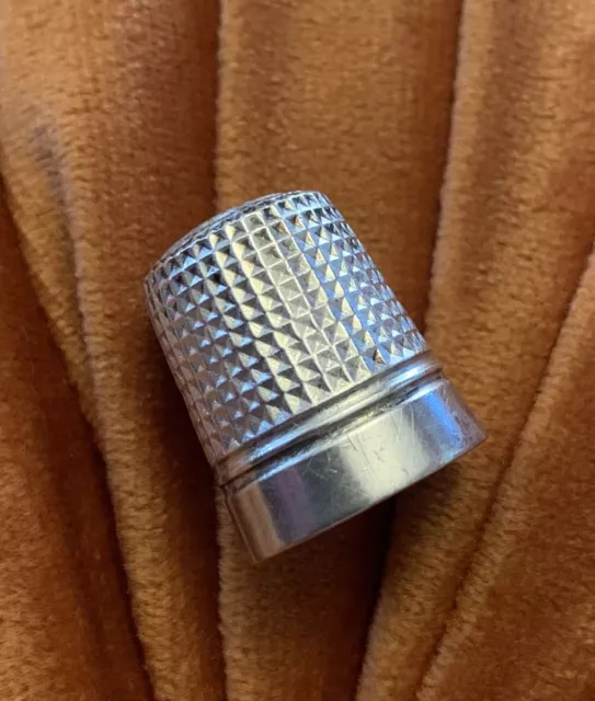 Vintage Antique Sterling Silver Thimble Stamped STG Silver 6 Collectable