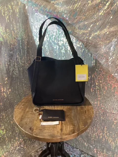 Marc Jacob The Director Black Faux Leather Tote & Coin Purse AUTHENTIC NWT Marc Jacob The Director Black Faux Leather Tote & Coin Purse AUTHENTIC NWT