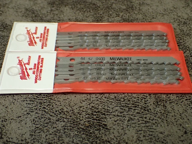 (10-pk) 48-42-0400 Milwaukee 6T, 5/16" Jig Saw Blades 3-1/8" OAL (BN38)