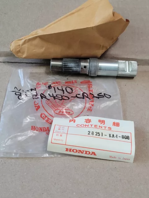 NOS OEM Kick Starter Spindle Shaft CR250R CR450R 1981
