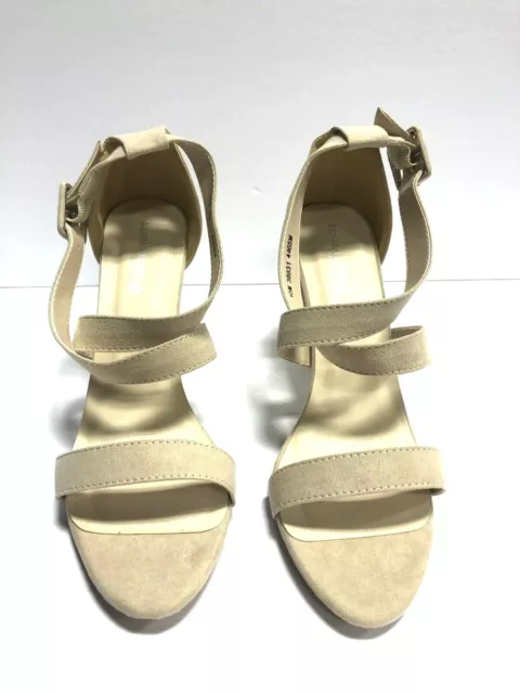 Touch Ups Women's Colbie Beige Ankle Strap High Heels, Size 10 M 3