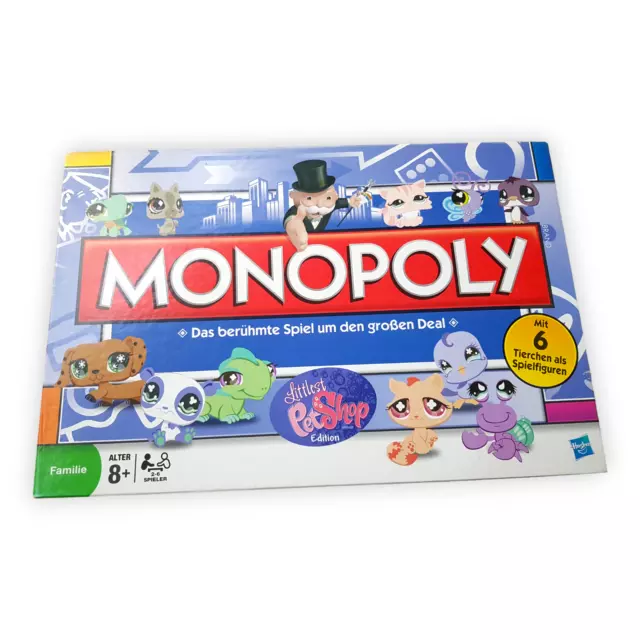 Monopoly Littlest Pet Shop Edition Brettspiel Parker Hasbro 2009 Vollständig