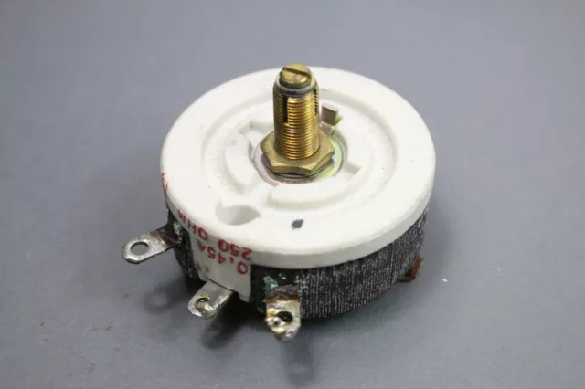 Vintage Ward Leonard Rheostat 250 Ohm Model 50-R 50W Watt 0.45A Amp Ceramic USA