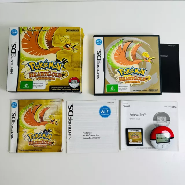 Pokemon Heart Gold Version, Nintendo DS, Big Box 100 % Complete, CIB,  Pokewalker