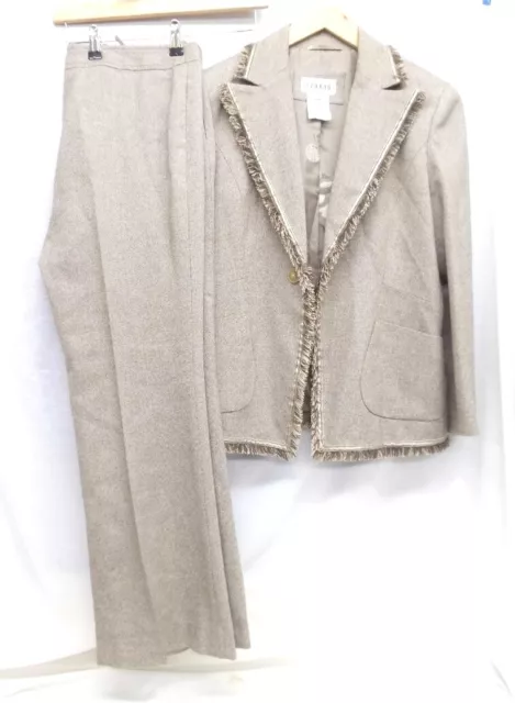 Womens FERAUD 2 Piece Wool/Silk Suit 100% Silk Lining  Size 14 UK - CG BA7