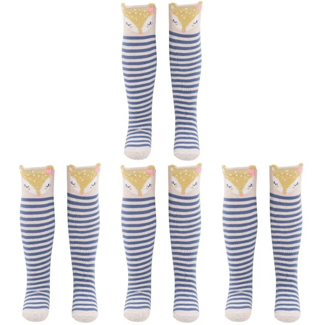 4 Pairs Kids High Sock Animal Stockings Girl Knee High Socks Children's Socks