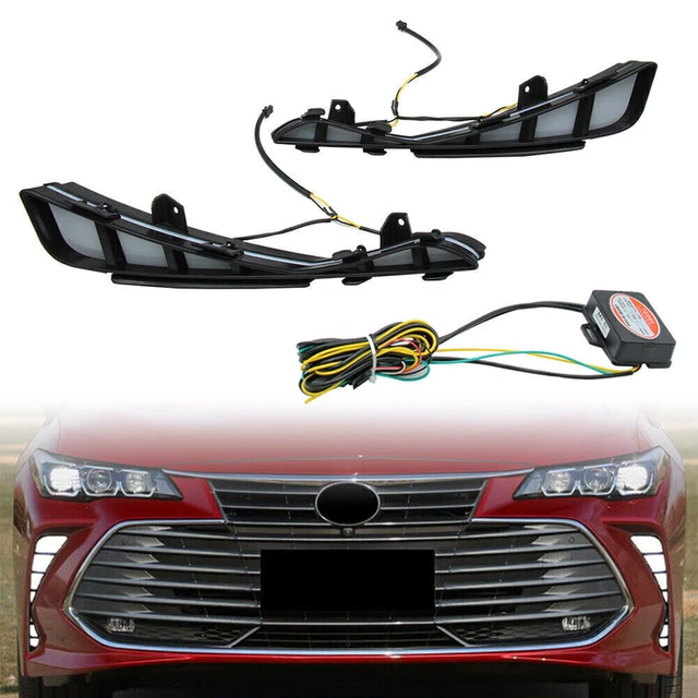 Luci diurne LED Luce diurna Ambra Bianca Lampada per Toyota Avalon 2019 2020