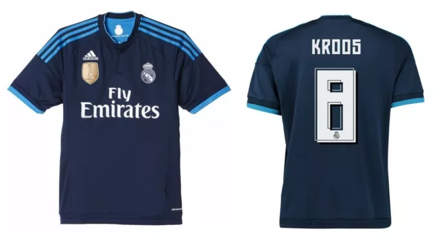 Trikot Kinder Adidas Real Madrid 2015-2016 Third WC - Kroos 8 [128-XL] CR7 3rd