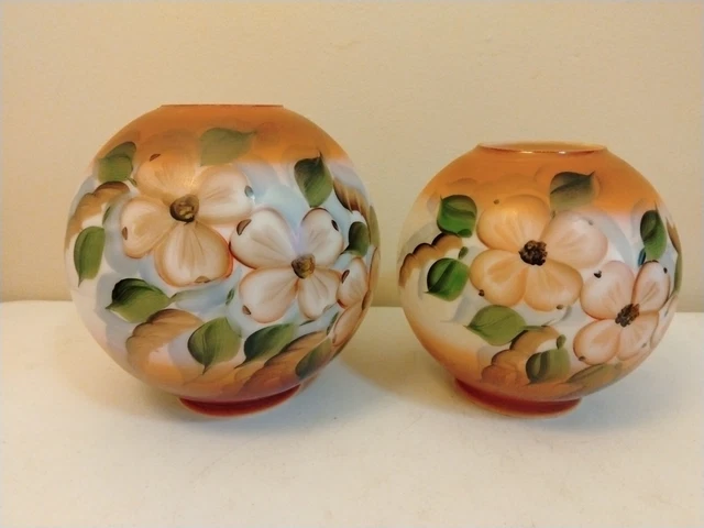Vintage Gone with the Wind Top and Bottom Globes Only -  9" Top and 7.5" Bottom