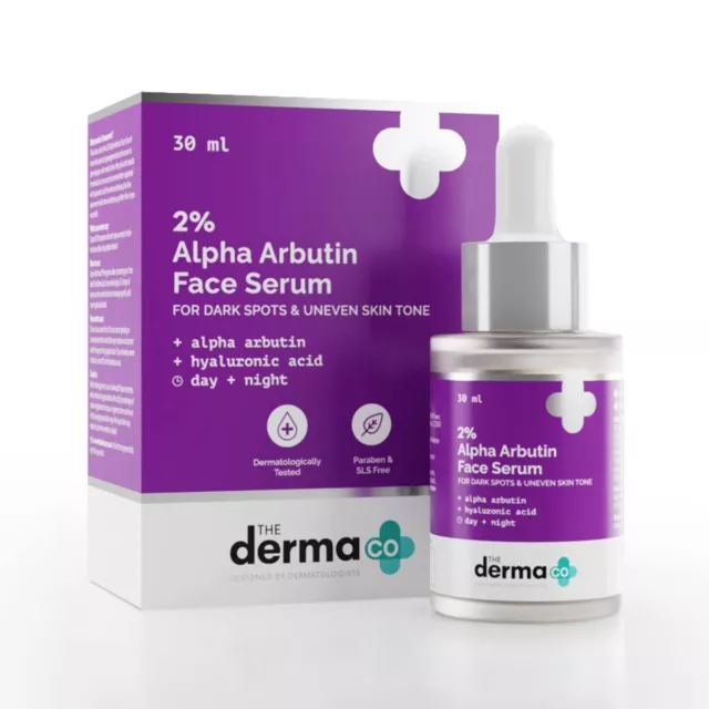 The Derma Co 2% Alpha Arbutine Sérum Visage Pour Foncé Spots & Irrégulier Peau