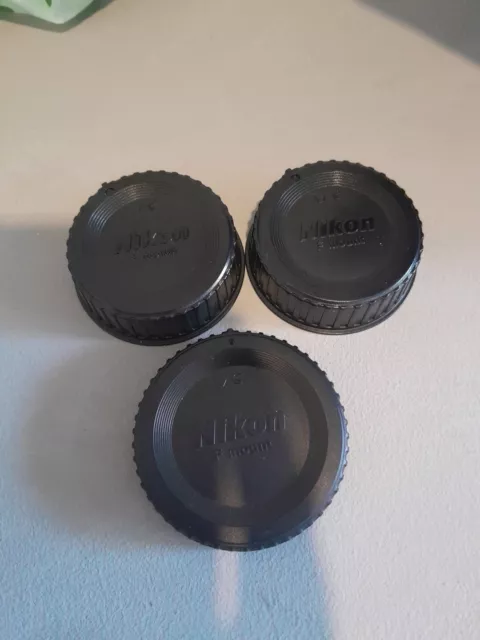 3 x Nikon Body Caps in Black New