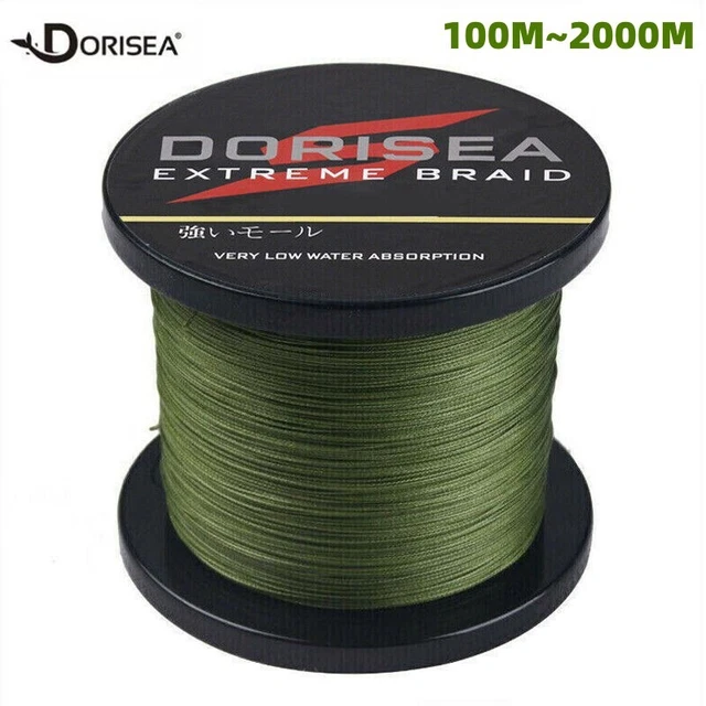 Treccia Da Pesca Dorisea 100-2000m, Colore Verde E Nero Maculato, Materiale Dyneema, Bassa Memoria - Foto 4