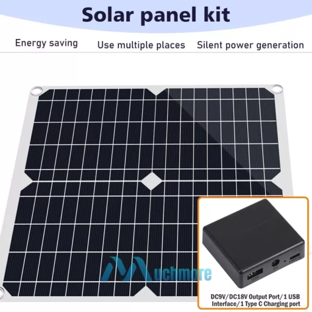6000W Complete Solar Panel Kit Solar Power Generator 100A Home 110V Grid System 3
