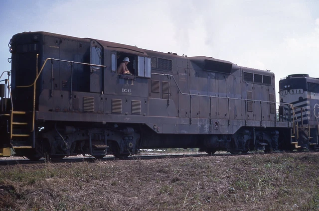 Orig Slide ICG Illinois Central Gulf GP7 #11 - Montgomery AL 1975 Ex-Reading