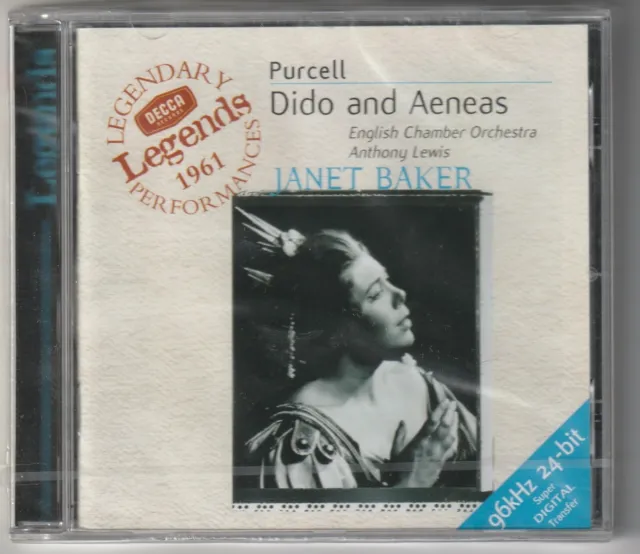 Purcell Dido And Aeneas Janet Baker Cd