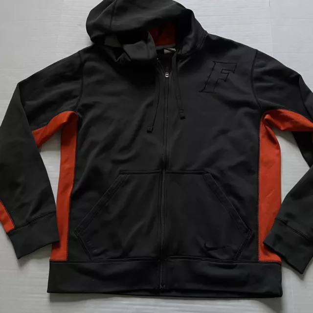 Nike Florida Gators Hoodie Nike Mens M Full Zip Gray Orange Sweatshirt Sweater