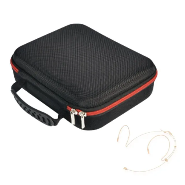 Anti-fall Portable Microphone Case Lavalier Lapel,EVA Carrying Hard Bag Storage