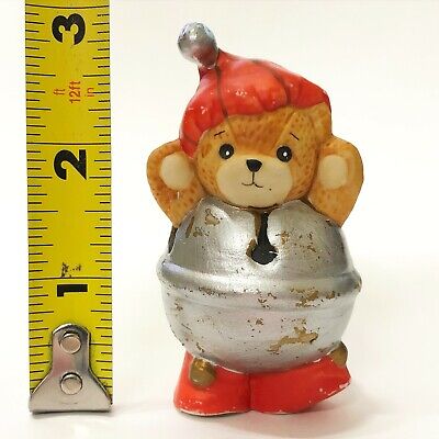 Enesco Lucy and Me Christmas Bear Ornament Bell Lucy Rigg