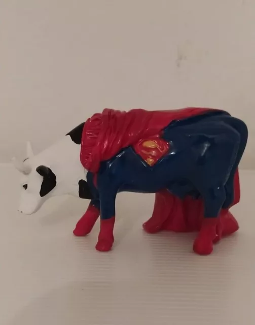 statuetta mucca superman mini cow parade