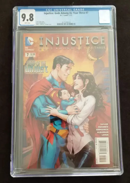 Injustice Gods Among Us Year Three #7 CGC 9.8 🔑 1st App Lara Lane Kent 🔑 DC 19