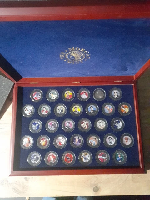 Elvis Presley Very Rare The Morgan Mint 32 Coin Set  HALF DOLLAR FILM COLLECTION