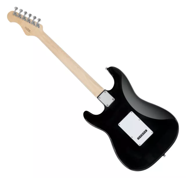 Guitare électrique Shaman ST Style Design Single Coil Érable tilleul trémolo Cutaway noir 2