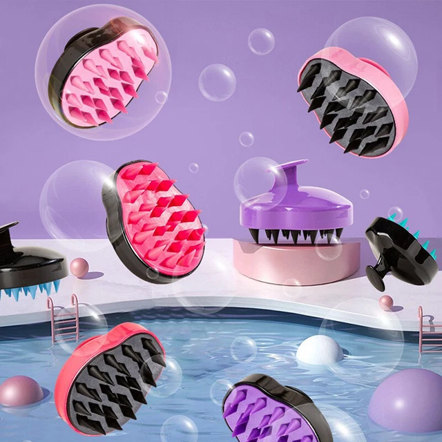 1pc Shampoo Kopfhaut Duschkörper Waschen Haarmassage Massage Pinsel Kamm Kamm Bf