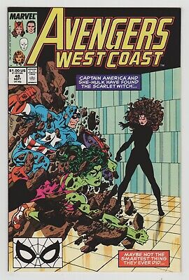 Avengers West Coast #48 - She-Hulk & Captain America - John Byrne Cover Art